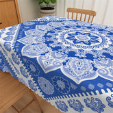 Lofaris Blue Manda Pattern Artistic Waterproof Tablecloth